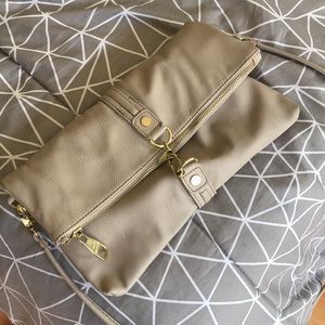 Steve Madden Tan Foldover Cross Body